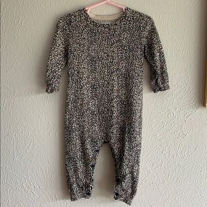 Leopard jumpsuit - baby 6-12